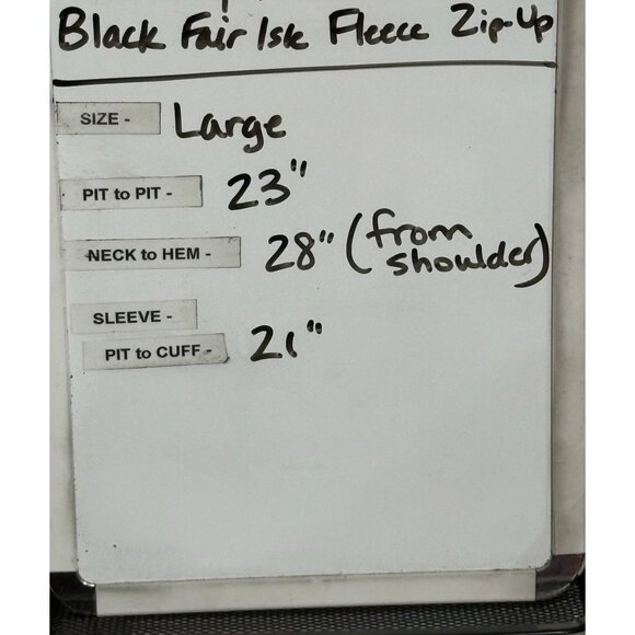 Polo Ralph Lauren Men's Pile Fleece Zip Up Jacket Nordic Print Size Large - Picture 10 of 10